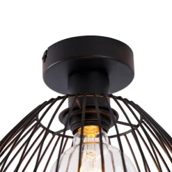 Design plafondlamp zwart 29 cm - Pua