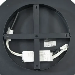 Design plafondlamp zwart met goud 40cm incl. LED 3-way switch - Ingo