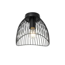 Design plafondlamp zwart draad 20cm - Pua