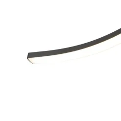 Design plafondlamp zwart met hout incl. LED 3-lichts - Vanesa