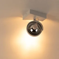 Design plafondspot wit draai- en kantelbaar - Go