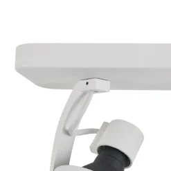 Design plafondspot wit GU10 70mm 2-lichts draai- en kantelbaar - Vo