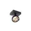 Design plafondspot zwart draai- en kantelbaar - Go