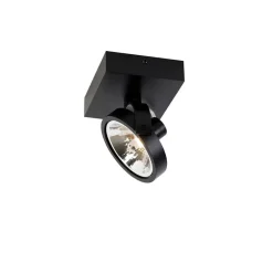 Design plafondspot zwart draai- en kantelbaar - Go