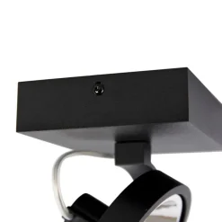 Design plafondspot zwart draai- en kantelbaar - Go