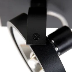 Design plafondspot zwart draai- en kantelbaar - Go