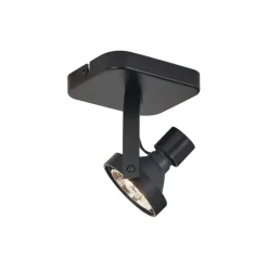 Design plafondspot zwart GU10 70mm draai- en kantelbaar - Vo