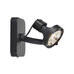 Design plafondspot zwart GU10 70mm draai- en kantelbaar - Vo