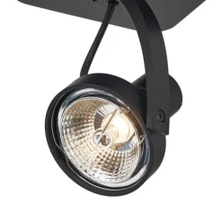 Design plafondspot zwart GU10 70mm draai- en kantelbaar - Vo