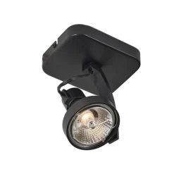 Design plafondspot zwart GU10 70mm draai- en kantelbaar - Vo