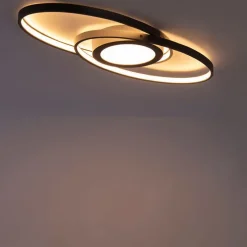 Design plafonnière antraciet incl. LED 3-staps dimbaar - Axy