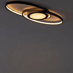 Design plafonnière antraciet incl. LED 3-staps dimbaar - Axy