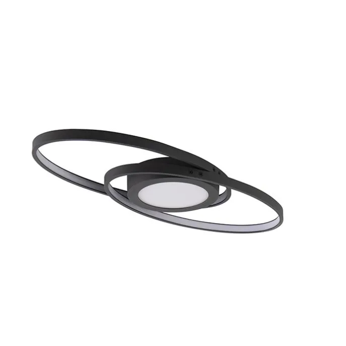 Design plafonnière antraciet incl. LED 3-staps dimbaar - Axy