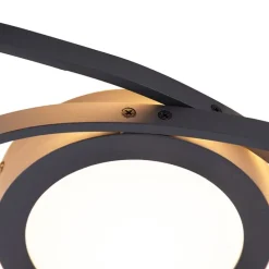 Design plafonnière antraciet incl. LED 3-staps dimbaar - Axy