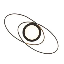 Design plafonnière antraciet incl. LED 3-staps dimbaar - Axy