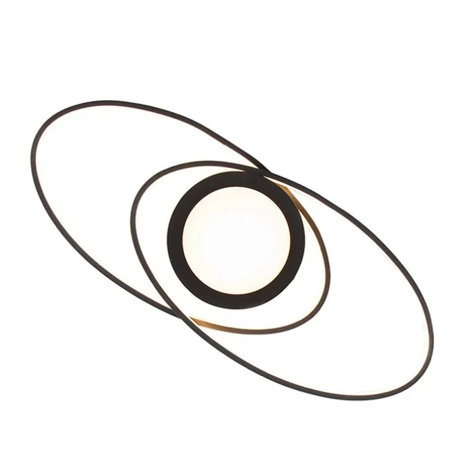 Design plafonnière antraciet incl. LED 3-staps dimbaar - Axy