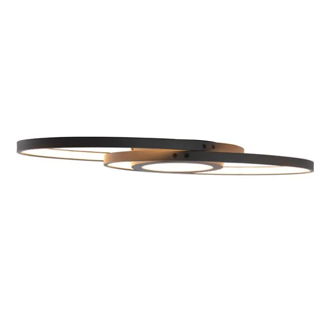 Design plafonnière antraciet incl. LED 3-staps dimbaar - Axy