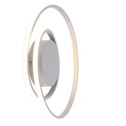 Design plafonnière staal incl. LED 3-staps dimbaar - Krula