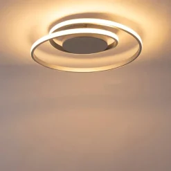 Design plafonnière staal incl. LED 3-staps dimbaar - Krula