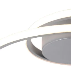 Design plafonnière staal incl. LED 3-staps dimbaar - Krula