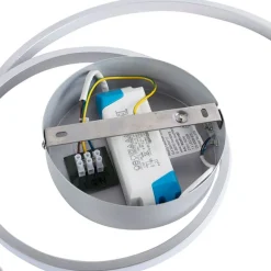 Design plafonnière staal incl. LED 3-staps dimbaar - Krula