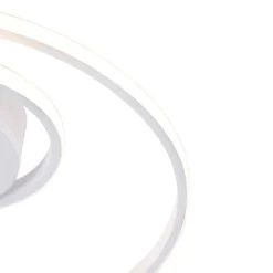 Design plafonnière wit incl. LED 3-staps dimbaar - Krula