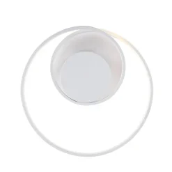 Design plafonnière wit incl. LED 3-staps dimbaar - Krula