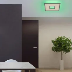 Design plafonnière wit RGB incl. LED 45 cm - Tile