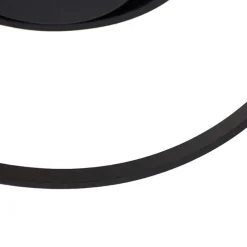 Design plafonnière zwart incl. LED 3-staps dimbaar - Krula