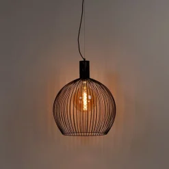 Design ronde hanglamp zwart 50 cm - Dos