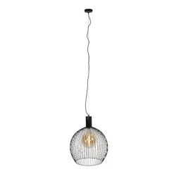 Design ronde hanglamp zwart 50 cm - Dos