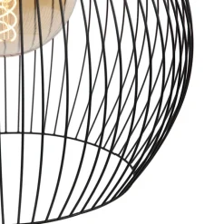 Design ronde hanglamp zwart 50 cm - Dos