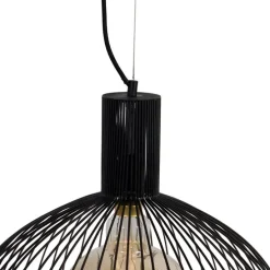 Design ronde hanglamp zwart 50 cm - Dos