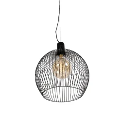 Design ronde hanglamp zwart 50 cm - Dos
