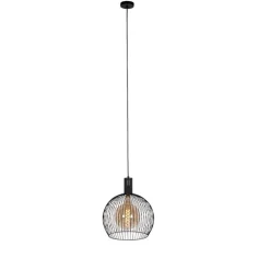 Design ronde hanglamp zwart 40 cm - Dos