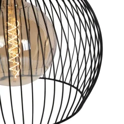 Design ronde hanglamp zwart 40 cm - Dos