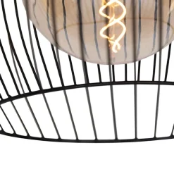 Design ronde hanglamp zwart 40 cm - Dos