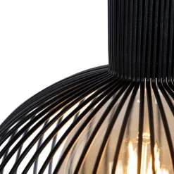 Design ronde hanglamp zwart 30 cm - Dos