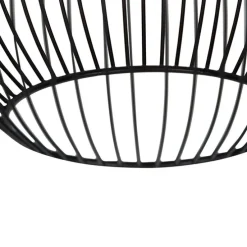 Design ronde hanglamp zwart 30 cm - Dos