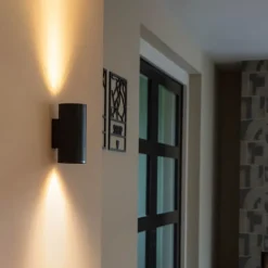 Design ronde wandlamp zwart - Sab Honey