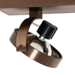 Design spot donkerbrons 3-lichts draai- en kantelbaar - Go