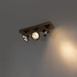 Design spot donkerbrons 3-lichts draai- en kantelbaar - Go