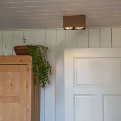 Design spot donkerbrons rechthoekig 2-lichts draai en kantelbaar - Box