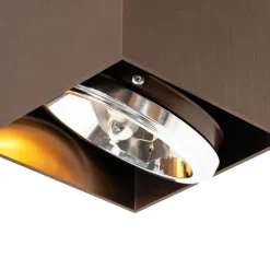 Design spot donkerbrons vierkant draai en kantelbaar - Box