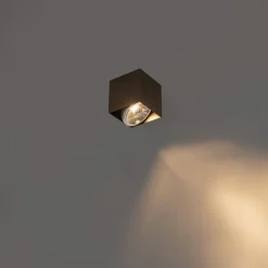 Design spot donkerbrons vierkant draai en kantelbaar - Box