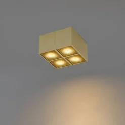Design spot goud 4-lichts - Qubo Honey