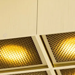 Design spot goud 4-lichts - Qubo Honey