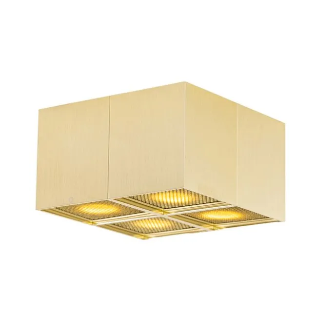 Design spot goud 4-lichts - Qubo Honey