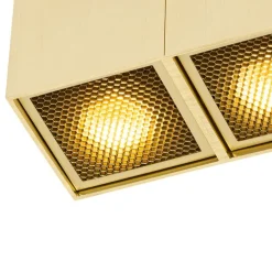 Design spot goud 2-lichts - Qubo Honey