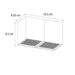 Design spot goud 2-lichts - Qubo Honey